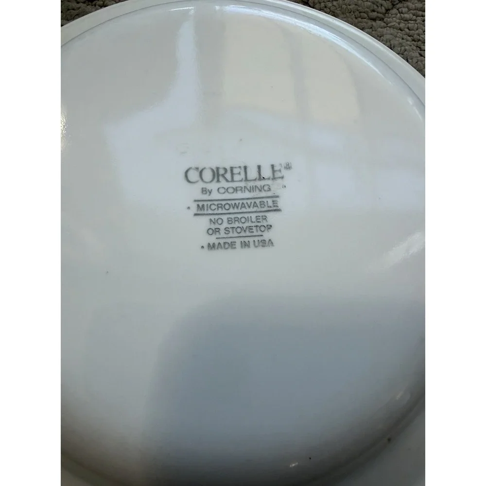 Corelle SUNDANCE Flat Rim Bowls Soup Pasta Wide Band Rose Deep Pink/Mauve 8.5